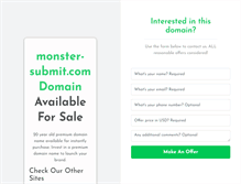 Tablet Screenshot of monster-submit.com